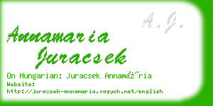 annamaria juracsek business card